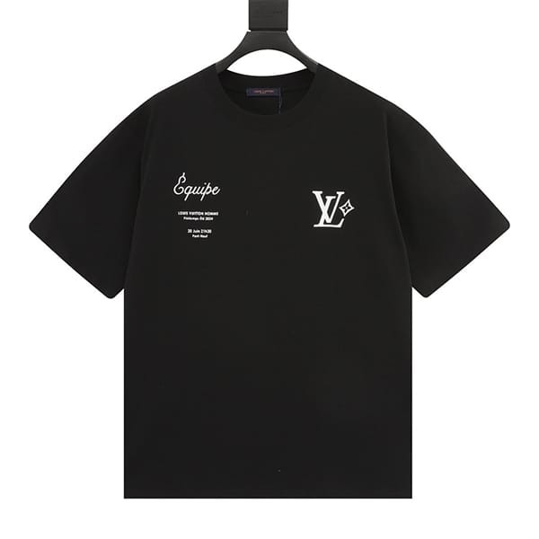 ★日本!!人気！ルイヴィトン フェイク コットンショートスリーブ クルーネック Tシャツ vua17758
